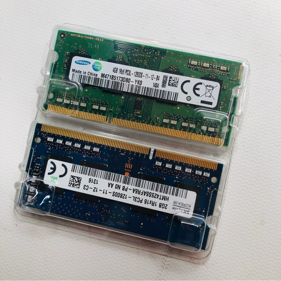 SK HYNIX 2GB 1Rx16 PC3L - HMT425S6AFR6A Samsung 4GB 1Rx8 PC3L - M471B5173DB0 - Picture 4 of 5
